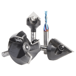 AMS-278 General Purpose CNC Router Bit, Set, 1/4" Shank(4/Piece) Alt 2 - Image