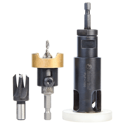 AMS-306 3-Piece Countersink/Plug Cutter/Plug Planer Pack Main - Image