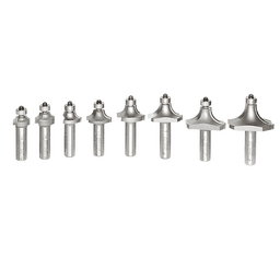 8-Piece Corner Round Bit Collection, 1/2" Shank - Alt Image 1