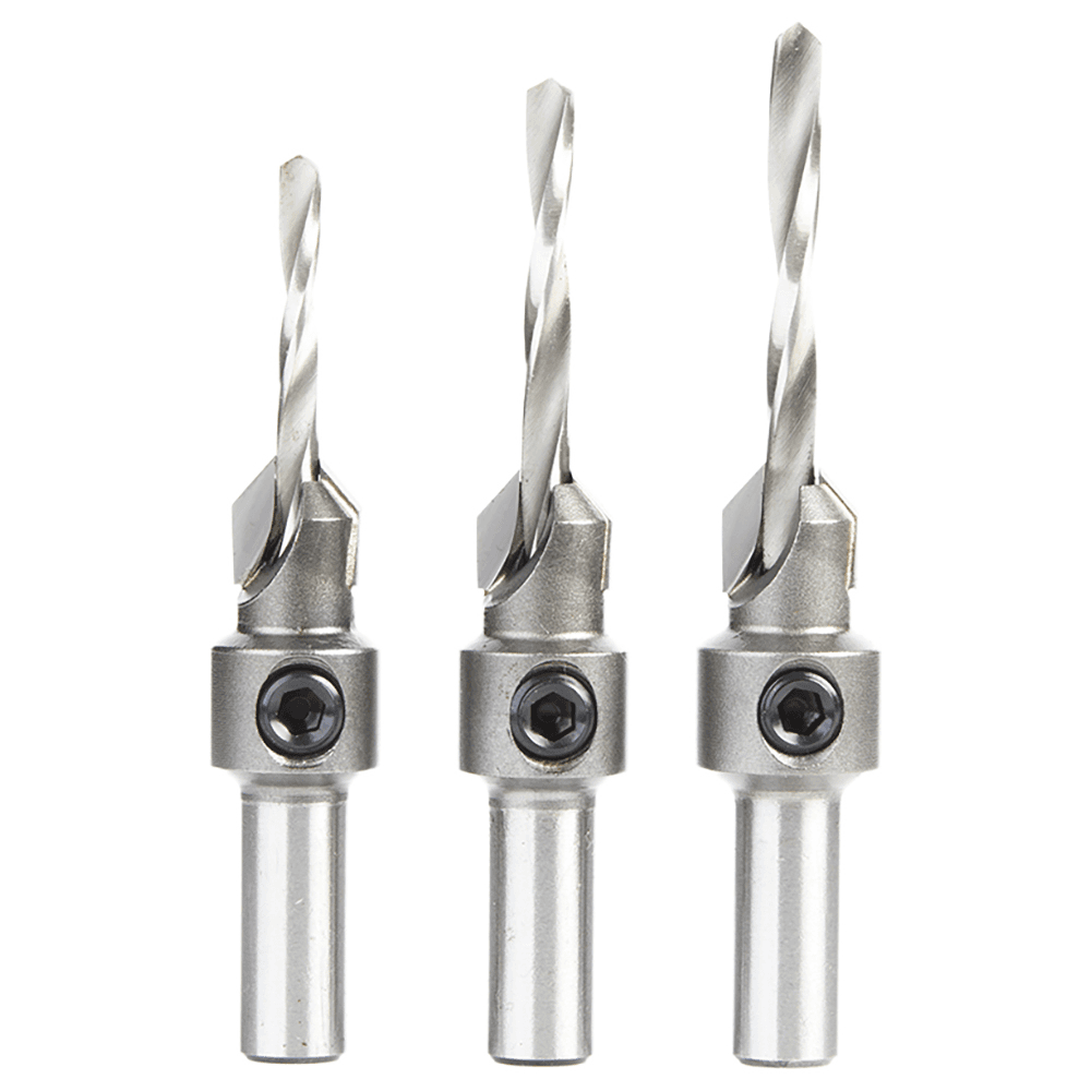 AMS-623 3-Piece Round Shank Countersink Set Main - Image