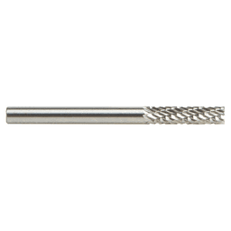 1/8" x 1-1/2" Double Cut Cylindrical Shape Burr Bit with End Cut, 1/8" Shank - Alt Image 1