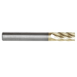 1/4" x 2" ZrN Coated Non-Ferrous Cylindrical Shape Burr Bit, 1/4" Shank - Alt Image 1