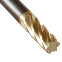 1/4" x 2" ZrN Coated Non-Ferrous Cylindrical Shape Burr Bit, 1/4" Shank - Alt Image 3