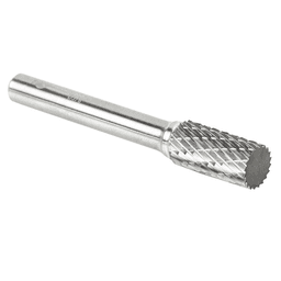 3/8" x 2-1/2" Double Cut Cylindrical Shape Burr Bit, 1/4" Shank - Alt Image 2