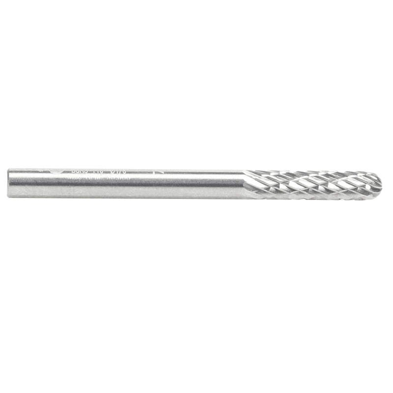 1/8" x 1-1/2" Cylinder Shape Double Cut Burr Bit, 1/8" Shank - Alt Image 1