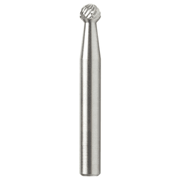 1/4" x 2" Ball Shape Double Cut Burr Bit, 1/4" Shank - Main Image