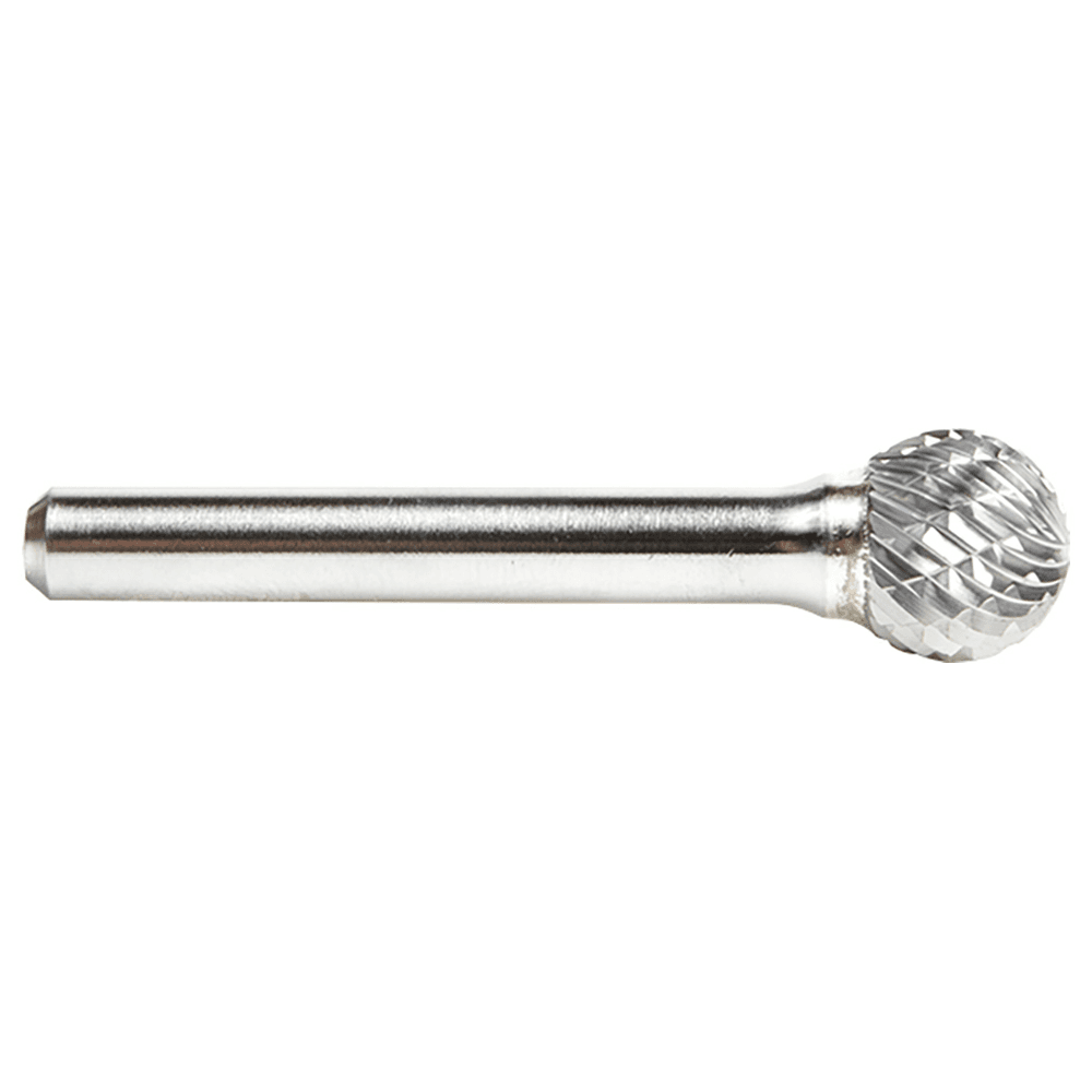 1/2" x 2-1/4" Ball Shape Double Cut Burr Bit, 1/4" Shank - Alt Image 1