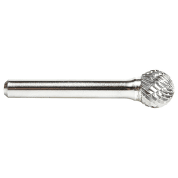 1/2" x 2-1/4" Ball Shape Double Cut Burr Bit, 1/4" Shank - Alt Image 1