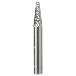 1/4" x 2" Cone Shape Double Cut Burr Bit, 1/4" Shank - Main Image