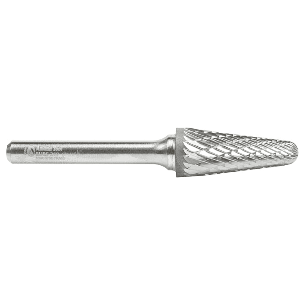 1/2" x 2-7/8" Cone Shape Double Cut Burr Bit, 1/4" Shank - Alt Image 1