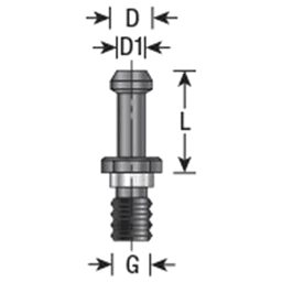 13mm Dia x M12 Retaining Stud for CNC Machines Busellato, Weeke, Bulleri, Maka Alt 1 - Image