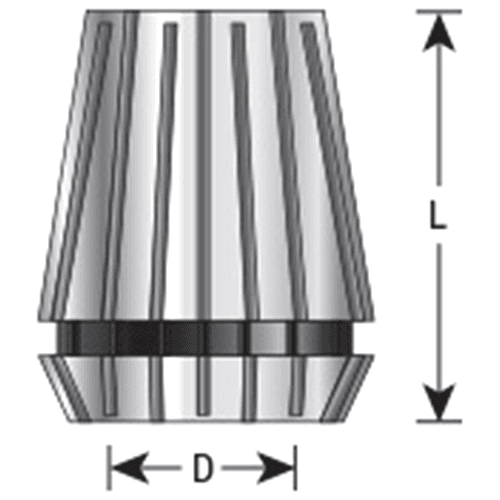 CO-ER32 1/4"/3/8"/1/2"/3/4" x 30mm 4-Piece CNC High Precision Spring Collet for ER32 Tool Holder Alt 1 - Image