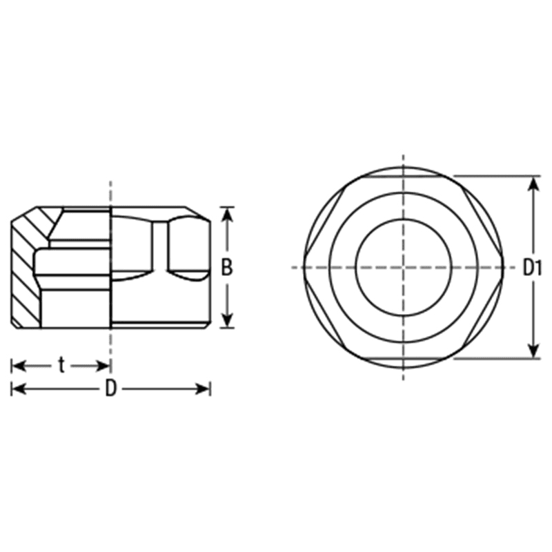 CON-ER11 19mm CNC Collet Nut for Standard ER11 Alt 1 - Image