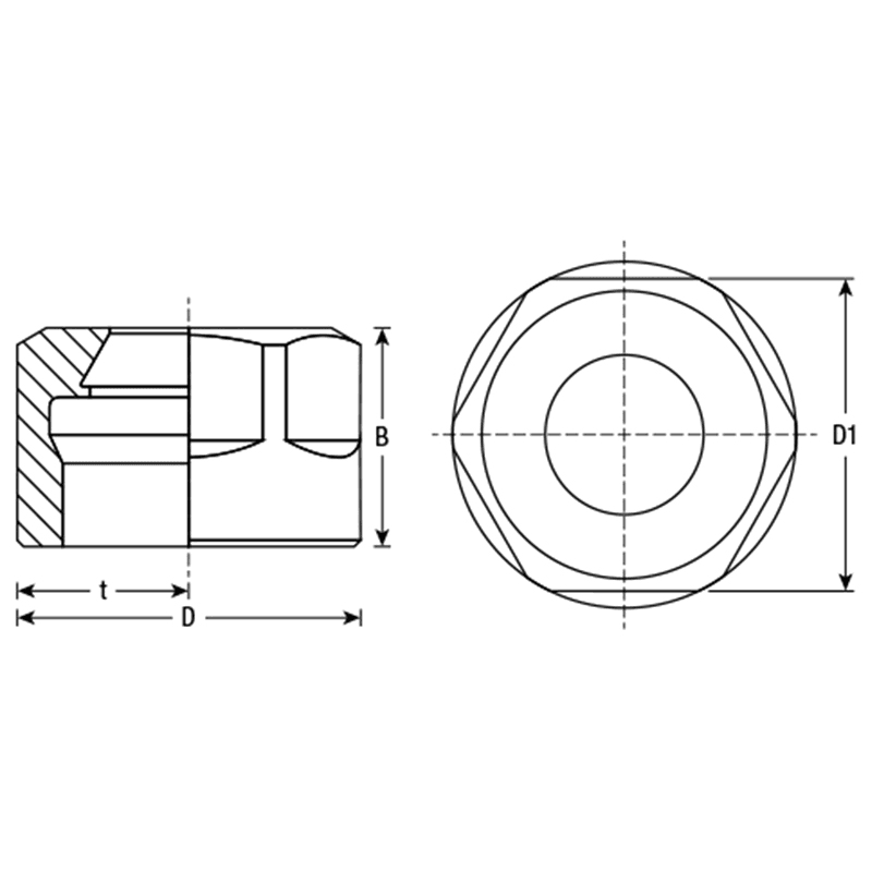 CON-ER16 28mm CNC Collet Nut for Standard ER16 Alt 1 - Image