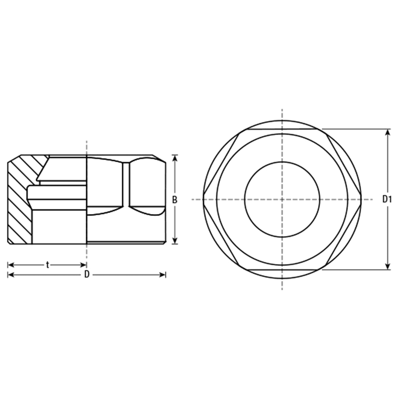 CON-ER20 35mm CNC Collet Nut for Standard ER20 Alt 1 - Image