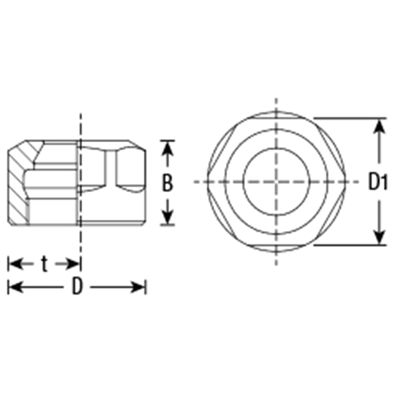 CON-ER8 13mm CNC Collet Nut for Standard ER8 Alt 1 - Image