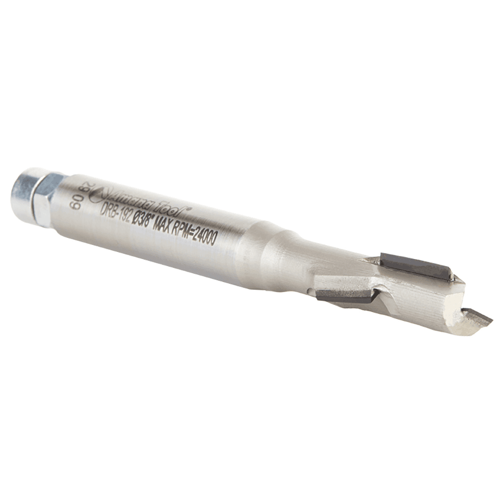 DRB-192 3/8" x 1-1/4" CNC Tipped Compression Up/Down Shear R/H Direction Router Bit, 2-Flute, 3/8" Shank Alt 3 - Image