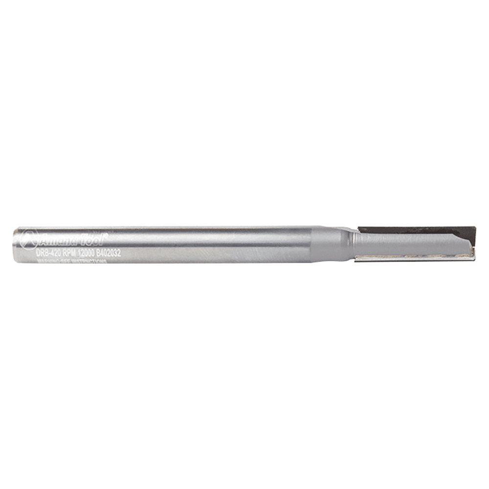 1/4" Dia x 3/4" Polycrystalline Diamond Tipped Double Flute Straight Plunge Bit, 1/4" Shank Alt 2 - Image