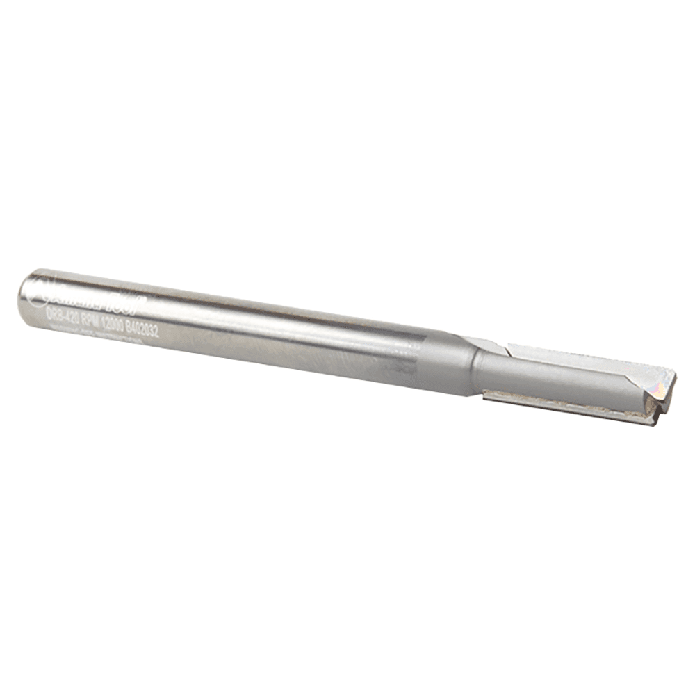 1/4" Dia x 3/4" Polycrystalline Diamond Tipped Double Flute Straight Plunge Bit, 1/4" Shank Alt 3 - Image