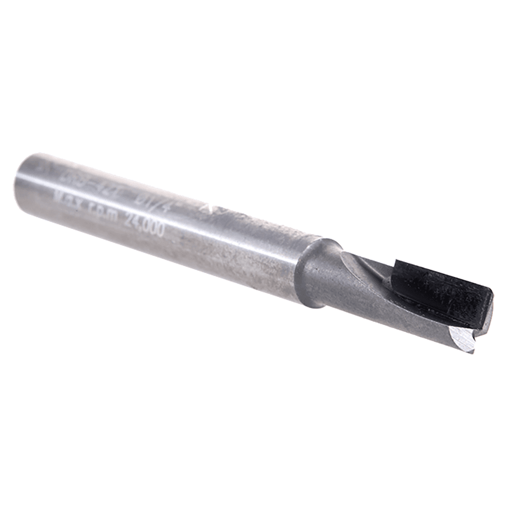 1/4" Dia x 1/2" Straight Plunge Down-Shear Polycrystalline Diamond Tipped Router Bit, Single Flute, 1/4" Shank Alt 3 - Image