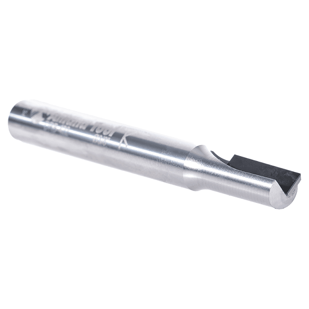 3/8" Dia x 5/8" Straight Plunge Down-Shear Polycrystalline Diamond Tipped Router Bit, Single Flute, 3/8" Shank Alt 3 - Image