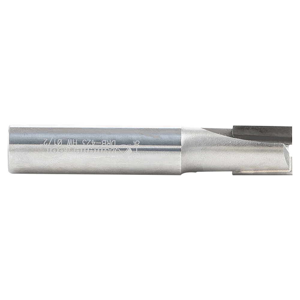 1/2" Dia x 5/8" Straight Plunge Down-Shear Polycrystalline Diamond Tipped Router Bit, 2 Flute, 1/2" Shank Alt 3 - Image
