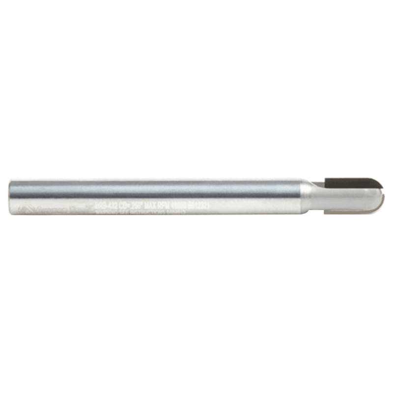 1/4" Dia x 3/8" CNC Polycrystalline Diamond Ball Nose Bit1/8" Radius, 1/4" Shank, 2-1/2" Long, 2 Flute, Router Bit Alt 2 - Image