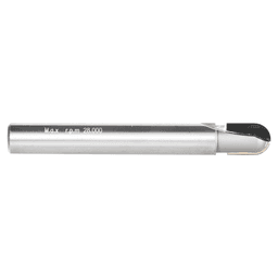3/8" Dia x 1/2" CNC Polycrystalline Diamond Ball Nose Bit3/16" Radius, 3/8" Shank, 3" Long, 2 Flute, Router Bit Alt 2 - Image