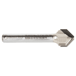 1/2" Dia x 13/64" Polycrystalline Diamond Tipped Double Edge Folding V-Groove 90°, 0.090" Tip Width, 1/4" Shank Alt 2 - Image