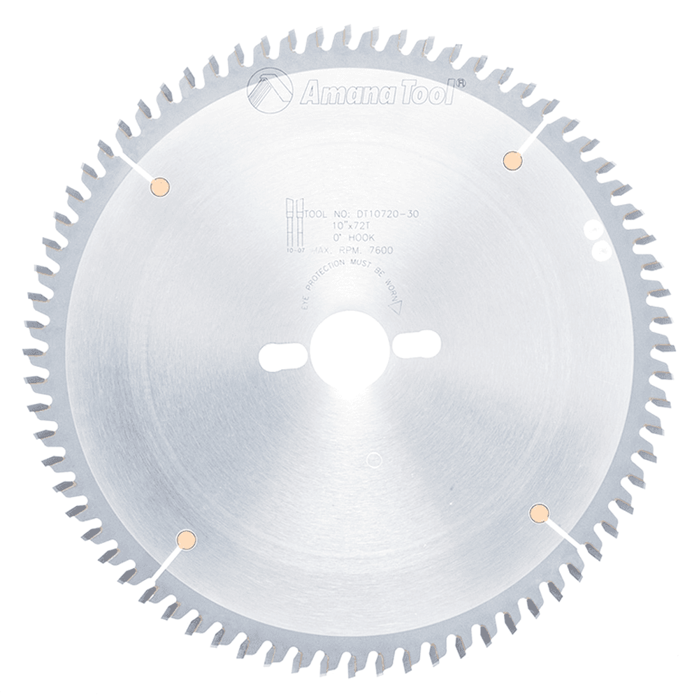 10" x 72 Teeth Ditec Saw Blade, 30mm Bore Diameter - Main Image