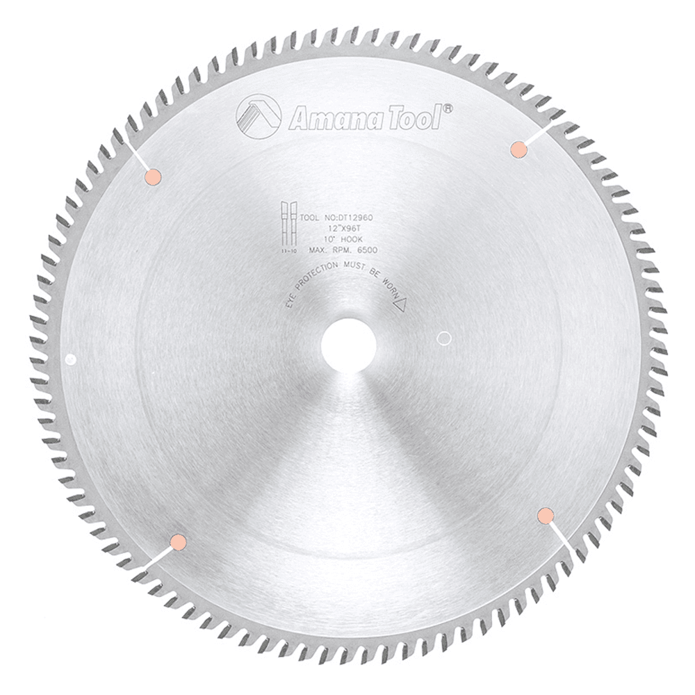 12" x 96 Teeth Rip/Cross-Cut Sliding Table Saw Blade - Main Image
