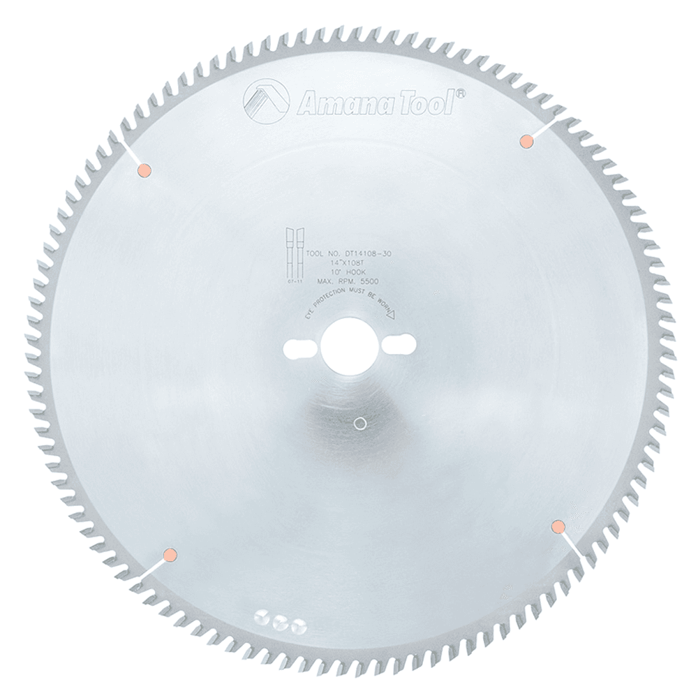 14" x 108 Teeth Rip/Cross-Cut Sliding Table Saw Blade, 30mm Bore Diameter - Main Image