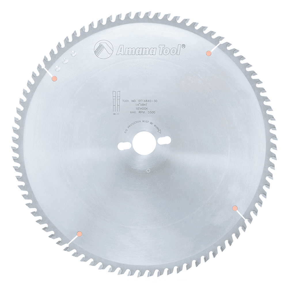 14" x 84 Teeth Rip/Cross-Cut Sliding Table Saw Blade, 30mm Bore Diameter - Main Image