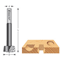 1-1/4" x 3-1/2" Forstner Pattern Bit, 3/8" Shank - Alt Image 3
