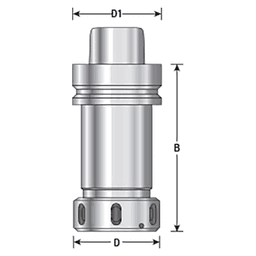 HO-139 2-3/8" HSK63F Collet Chuck HSK Type "F" Tool Holder for EOC25/SYOZ25 Alt 1 - Image