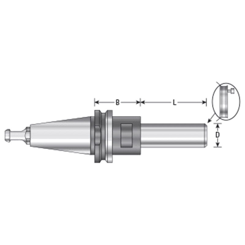 HO-148 30mm ISO30 Tool Holder with Arbor Alt 1 - Image