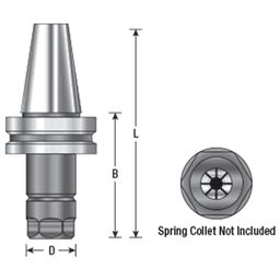 HO-164 BT 40 High Precision ER Collet Chuck Tool Holder Alt 1 - Image