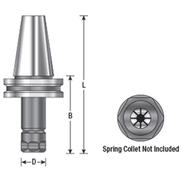 HO-206 CAT 40 High Precision ER Collet Chuck Tool Holder Alt 1 - Image