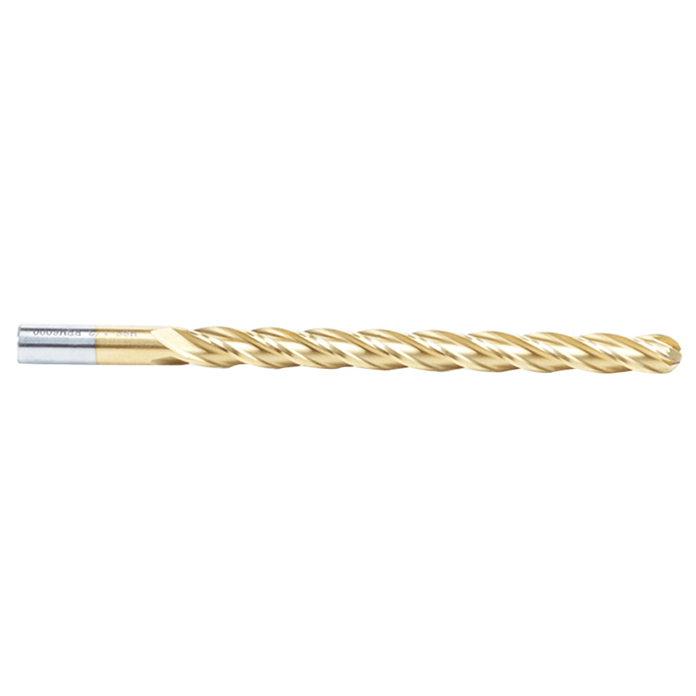 1/2" x 8" Foam Cutting Ball End Extended TiN Coated Up-Cut CNC Spiral Router Bit, 4-Flute, 1/2" Shank - Alt Image 1