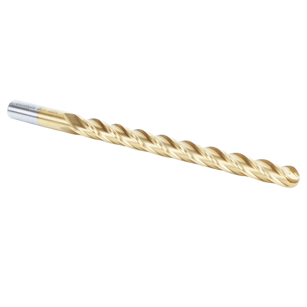 1/2" x 8" Foam Cutting Ball End Extended TiN Coated Up-Cut CNC Spiral Router Bit, 4-Flute, 1/2" Shank - Alt Image 2