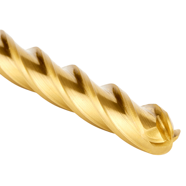 1/2" Dia x 10" Foam Cutting Ball End Extended Reach TiN Coated Up-Cut Spiral Router Bit, 4-Flute, 1/2" Shank Alt 4 - Image