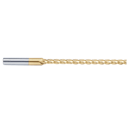 1/4" x 6" Foam Cutting Square End Mill Extended TiN Coated Up-Cut Spiral Router Bit, 4-Flute, 3/8" Shank - Alt Image 1