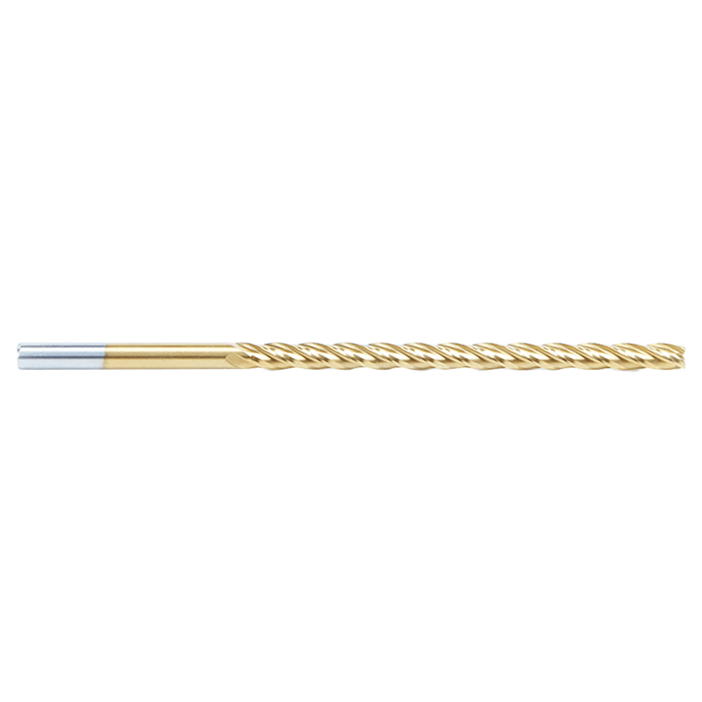 1/4" x 6" Foam Cutting Square End Mill Extended TiN Coated Up-Cut Spiral Router Bit, 4-Flute, 1/4" Shank - Alt Image 1
