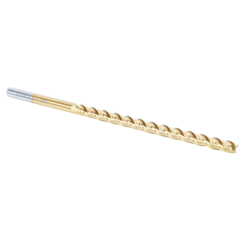 1/4" x 6" Foam Cutting Square End Mill Extended TiN Coated Up-Cut Spiral Router Bit, 4-Flute, 1/4" Shank - Alt Image 2