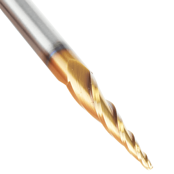 1/16" x 1-1/32" CNC 2D/3D Carving 5.1° Tapered Angle Ball Tip Up-Cut Spiral Router Bit, 3 Flute, 6mm Shank Alt 3 - Image