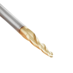 1/8" x 3" 2D/3D Carving Tapered Ball Tip ZrN Coated Up-Cut Spiral Router Bit, 3-Flute, 1/4" Shank, 1" Cutting Height - Alt Image 2