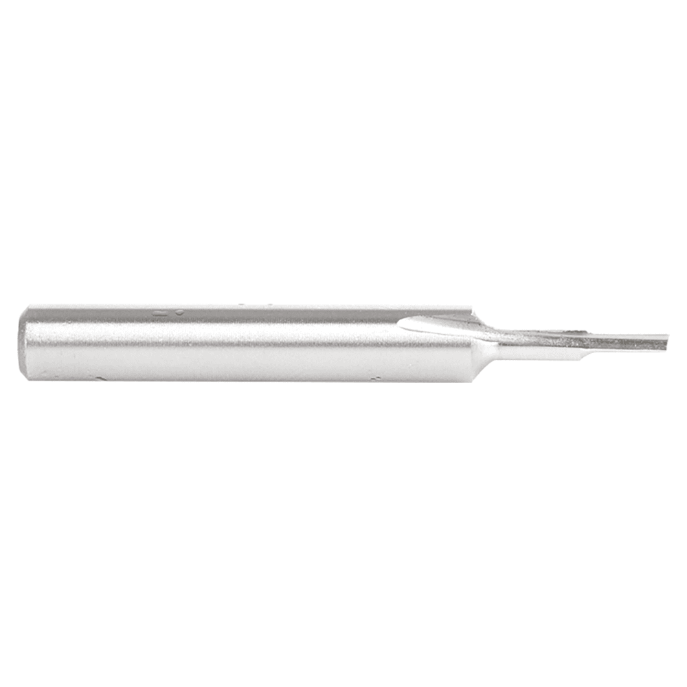 1/16" x 3/16" HSS Single 'O' Flute, Straight Plastic Cutting Router Bit, 1-Flute, 1/4" Shank Alt 2 - Image
