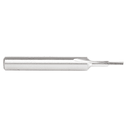1/16" x 3/16" HSS Single 'O' Flute, Straight Plastic Cutting Router Bit, 1-Flute, 1/4" Shank Alt 2 - Image