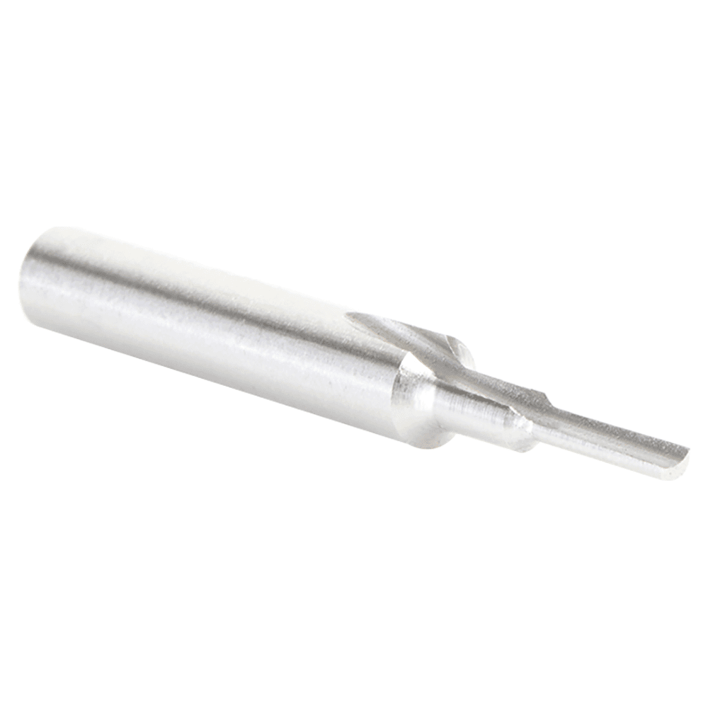 3/32" x 3/8" HSS Single 'O' Flute, Straight Plastic Cutting Router Bit, 1-Flute, 1/4" Shank Alt 3 - Image