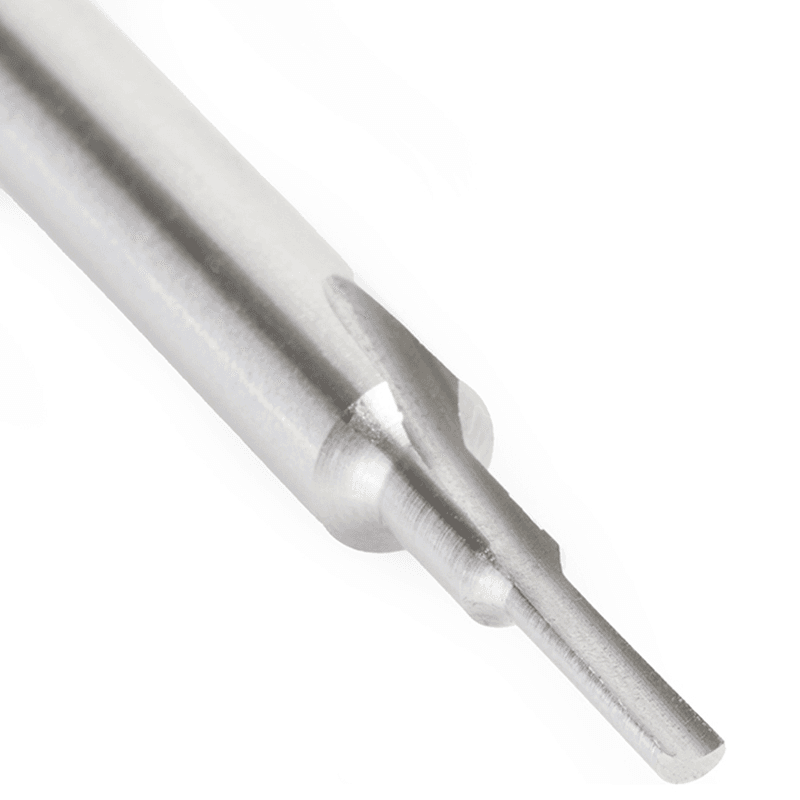 3/32" x 3/8" HSS Single 'O' Flute, Straight Plastic Cutting Router Bit, 1-Flute, 1/4" Shank Alt 4 - Image